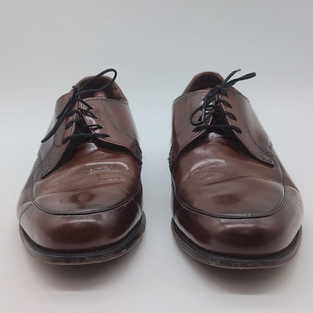 Vintage Towncraft USA Sz 12 Classic Brown Leather Men's Shoes